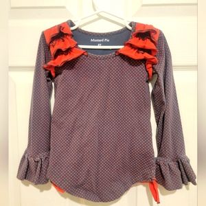 2T Mustard Pie Ruffle Shirt